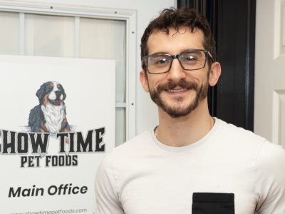 Zack Montreuil, Founder and CEO of Chow Time Pet Food Inc., Wellington, PEI